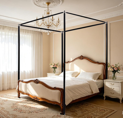 Stainless steel canopy bed - stainless,
