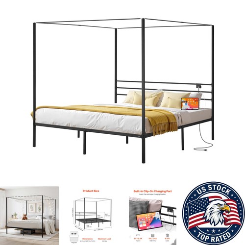 Stylish king size metal canopy - stylish,